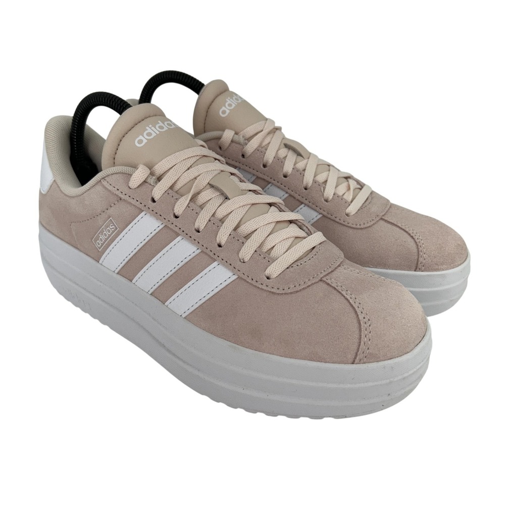 Adidas Shoes Womens Size 8 VL Court Bold Wonder Quartz Suede Platform Sneakers